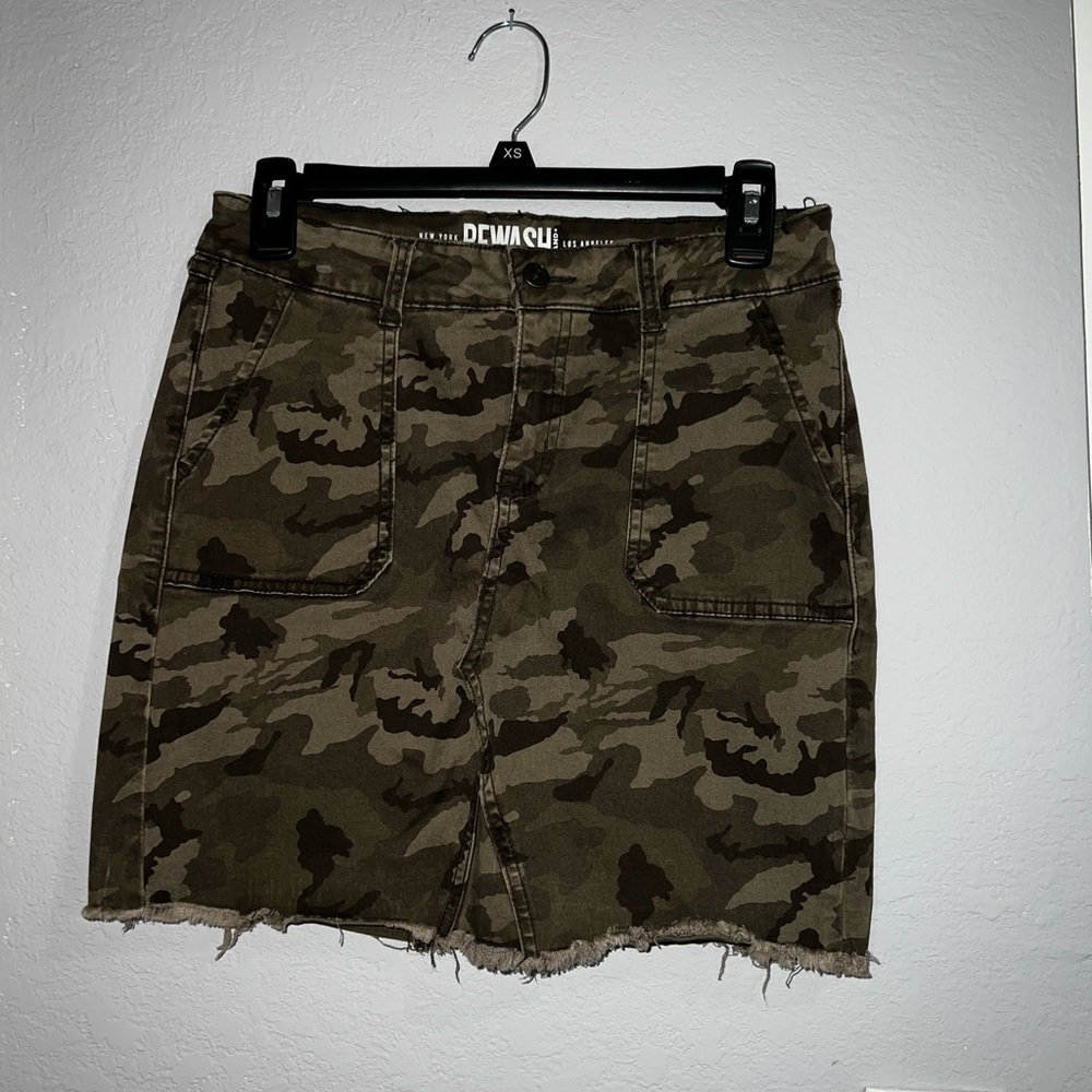 rewash Brand Military green cargo skirt